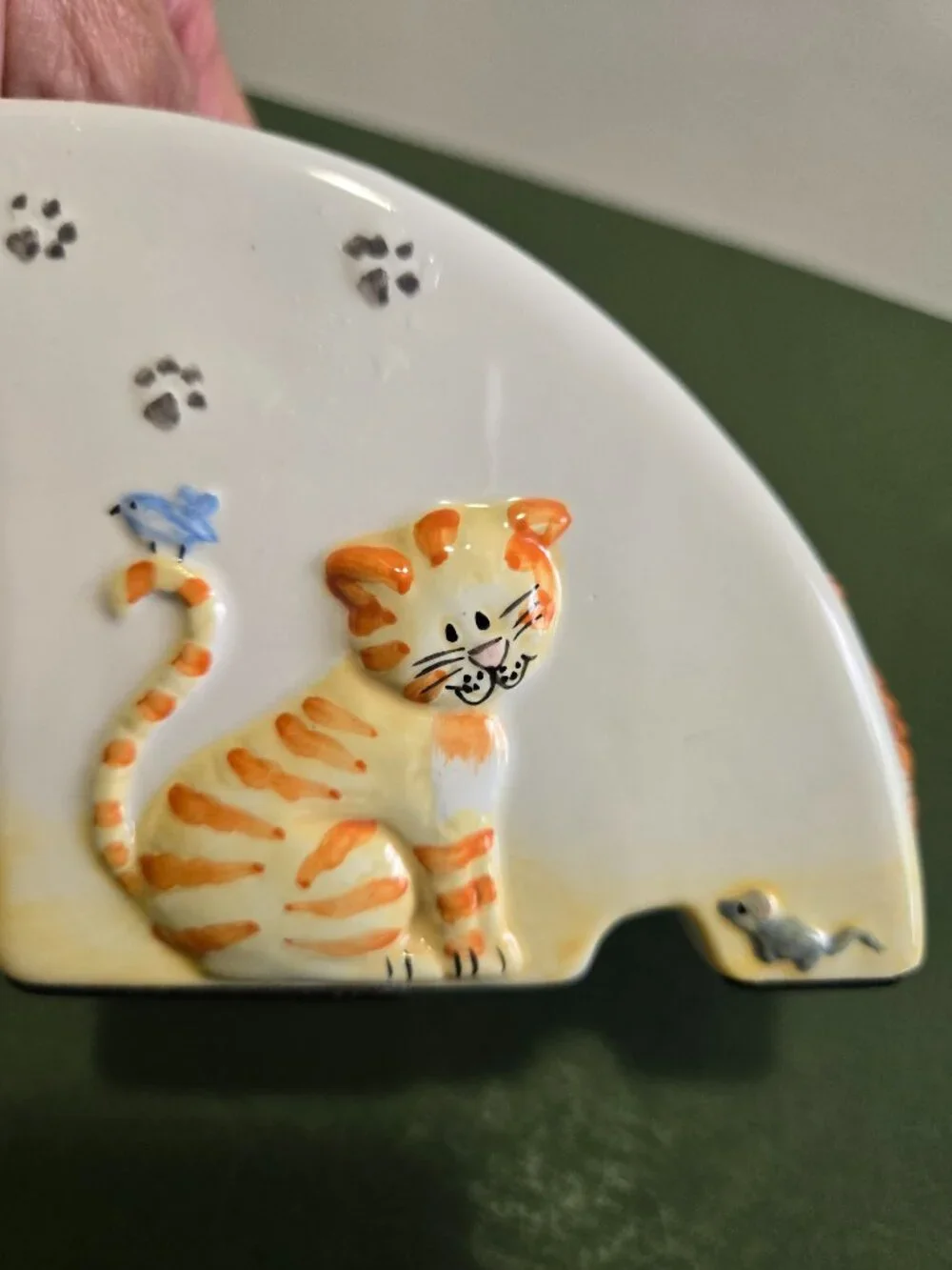 Ceramic Kitty Desk Organizer